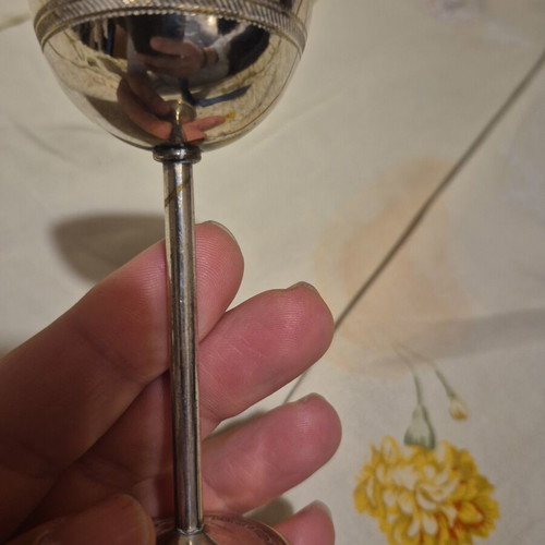Silver-plated vessel like new, set of 4 identical pieces