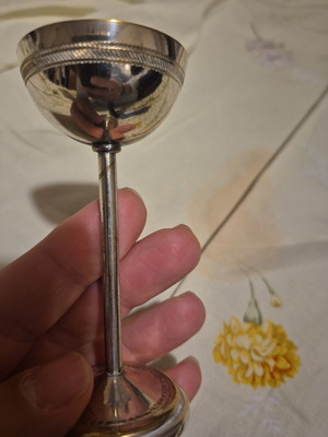 Silver-plated vessel like new, set of 4 identical pieces