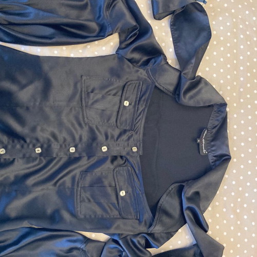 Satin shirt Tassos Mitropoulos like new, black, size S