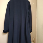 Blue wool-cashmere coat new, size L