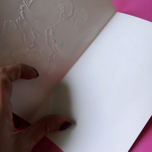Vintage embossed card like new, blank