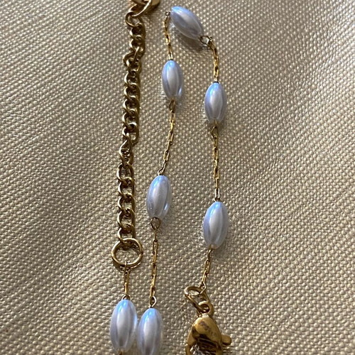 Steel hand chain new, white and gold colors