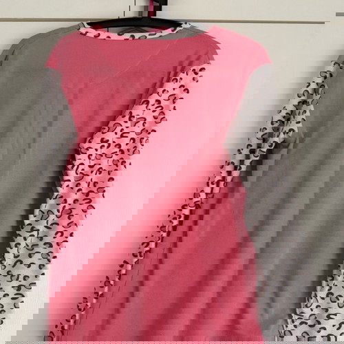 Χειμωνιάτικες πιτζάμες ροζ με σχέδιο σκυλάκι σαν καινούργιο, μέγεθος L