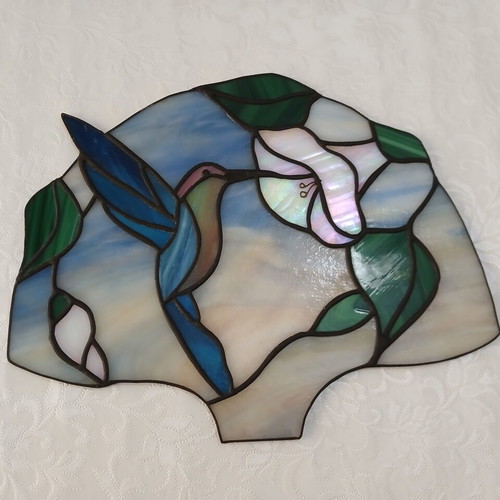 Stained Glass Table Lamp Tiffany Handmade Greek