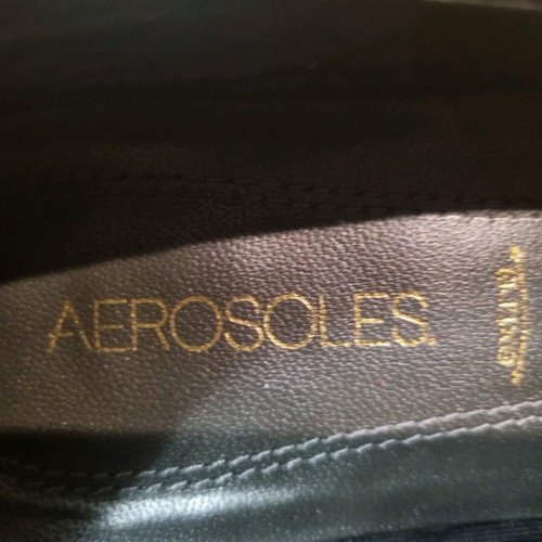 Aerosoles leather espadrilles No. 38 used, black
