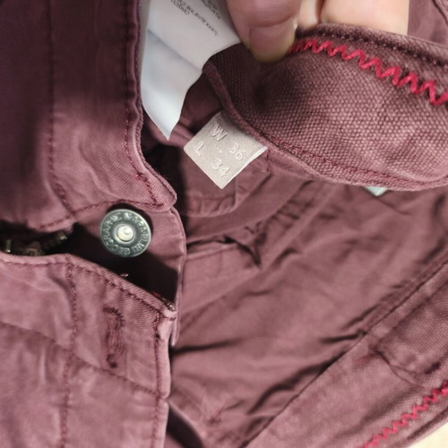 Napapijri chino pants used, burgundy size 36