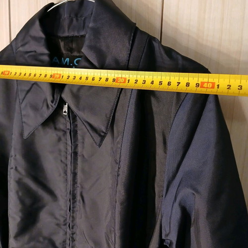 Women's coat knee-length like new, black and blue