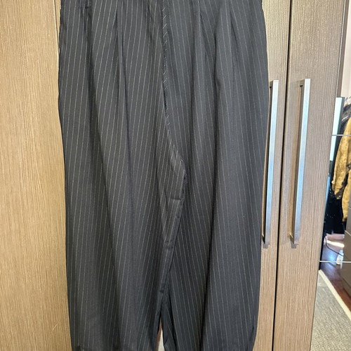 Balloon pants blue striped Zara new, size M