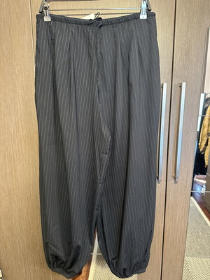 Balloon pants blue striped Zara new, size M