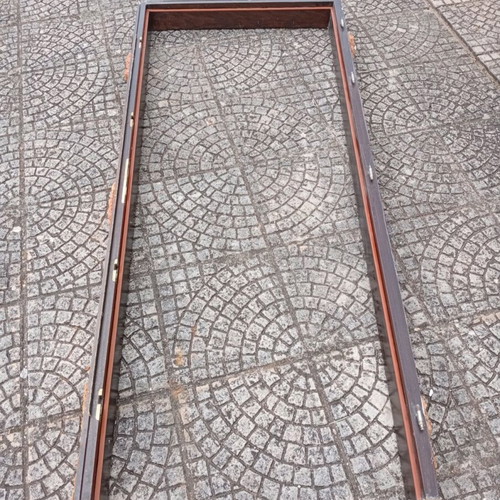 Entrance door used 2.15x0.94 solid wood with security lock