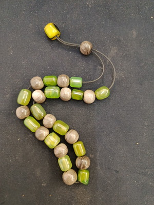Jade and Ceramic Komboloi worry beads used