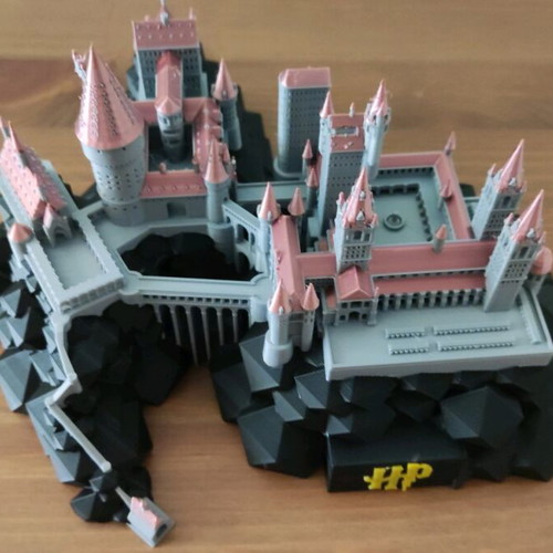 Hogwarts Castle like new, 3D printed miniature