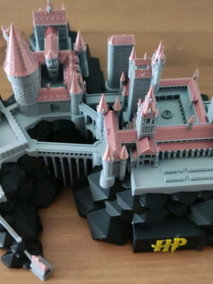 Κάστρο Hogwarts σαν καινούργιο, μινιατούρα 3D εκτύπωσης