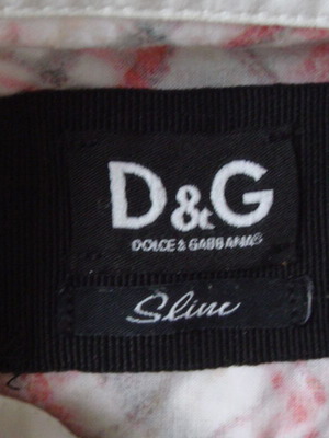 Лятна риза Dolce & Gabbana като нова, XS, бяла и червена