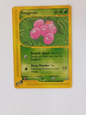 Exeggcute (Aquapolis 76/147) Pokemon Card used in excellent condition