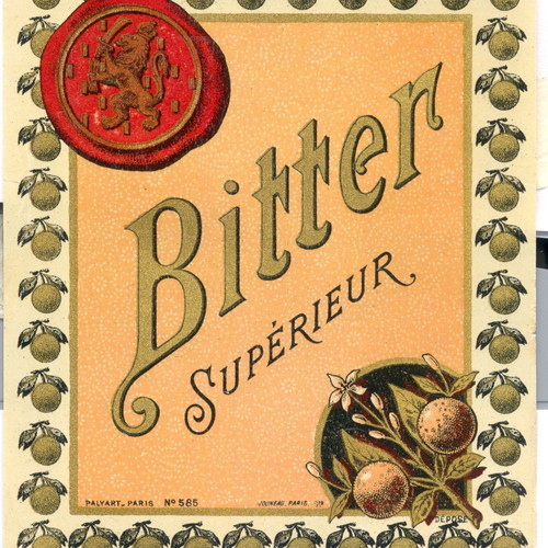 Collection of 37 authentic liquor bottle labels