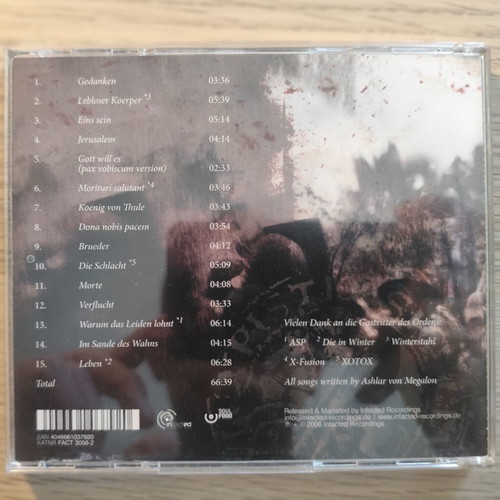 Heimatærde Kadavergehorsam CD album 2006 like new, electronic