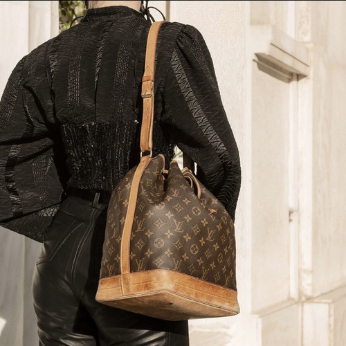 Louis Vuitton Noe vintage large shoulder bag used, brown