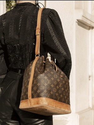 Louis Vuitton Noe vintage large shoulder bag used, brown
