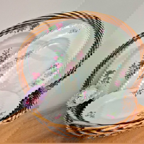 Порцеланови плата като ново, комплект с 6 елипсовидни и 2 подарък