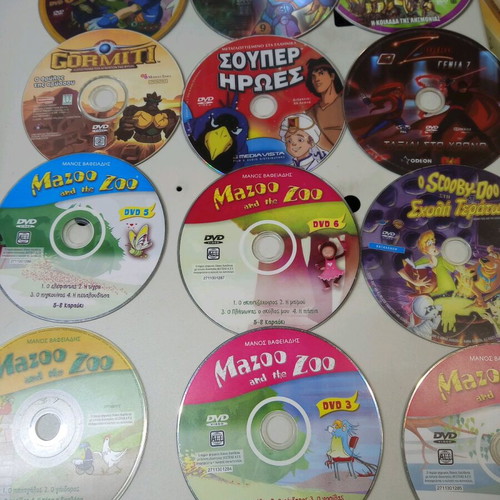Children's DVD and VCD used, pack of 100