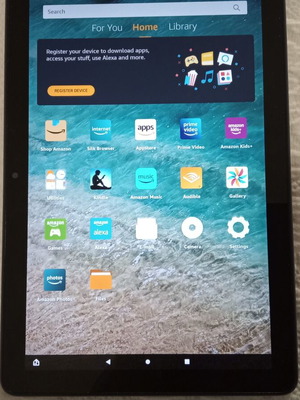 Amazon Fire HD10 tablet with screen issue