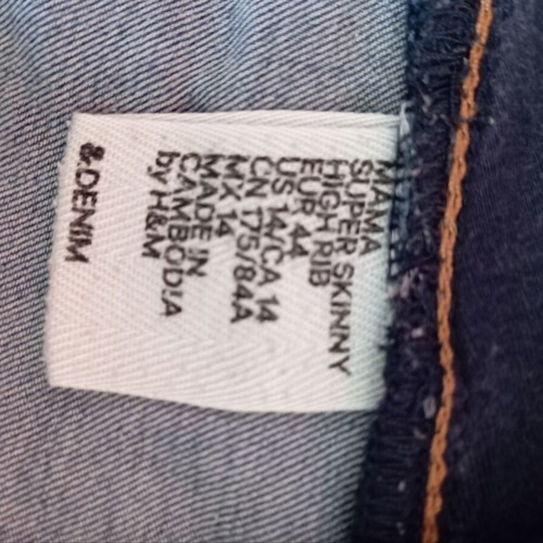 Maternity jeans used, soft elastic blue with mako fabric