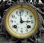  Ρολόι επιτραπέζιο μεταλλικό, περίπου 130 ετών.