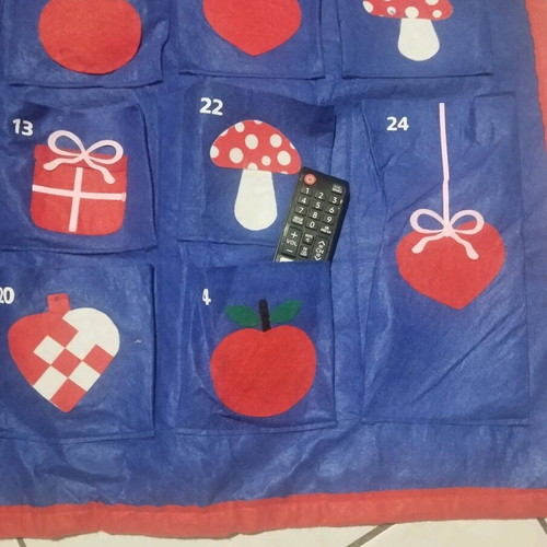 Felt Christmas calendar used Flying Tiger