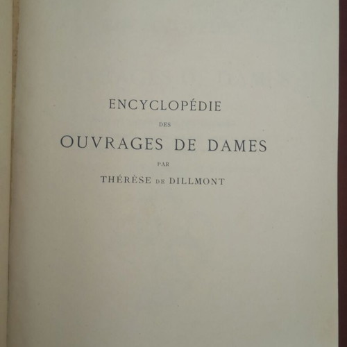 Encyclopedie des Ouvrages de Dames book used, French embroidery manual