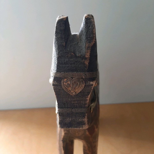 Oriental handmade antique horse used