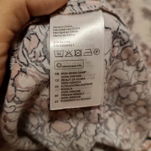 Vintage pink floral midi dress H&M like new