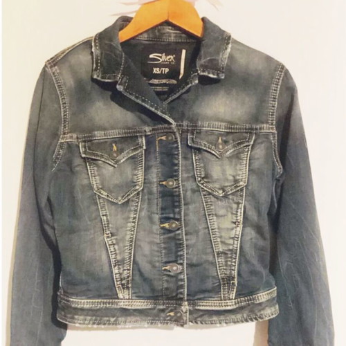 Silver Jeans denim jacket XS like new, blue