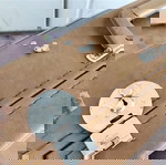 Βαλίτσα δερμάτινη εποχής μεταχειρισμένη 65Χ43Χ17