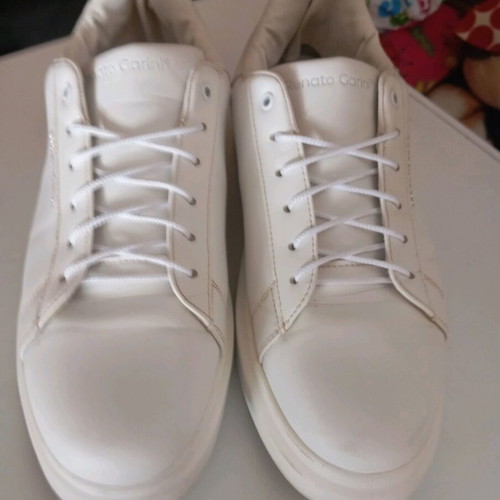 Renato Garini No46 leather shoes used, white