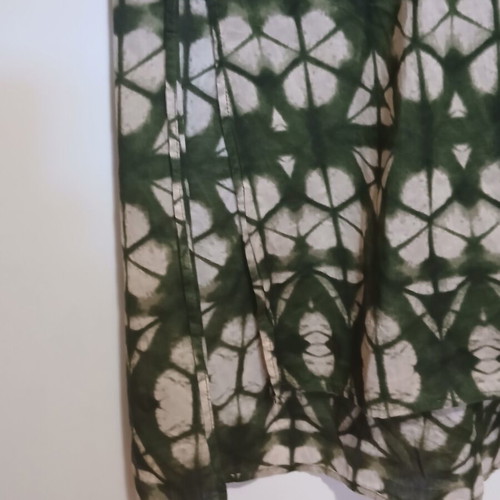 Zara printed tunic dress with geometric abstract die-dye pattern, size XL, like new
