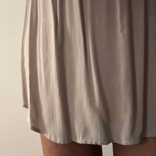 Tunic dress beige with belt and shoulder cutout Swell like new