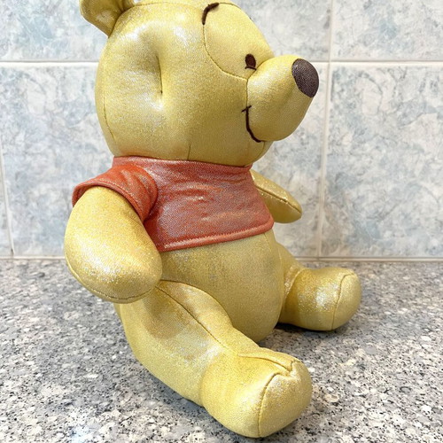 Winnie the Pooh plush toy like new, glitter edition, 30cm height