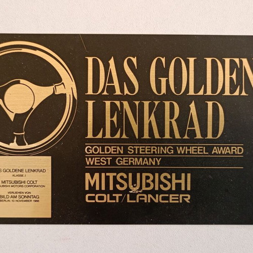 Mitsubishi Motors car sticker used, 1990s era
