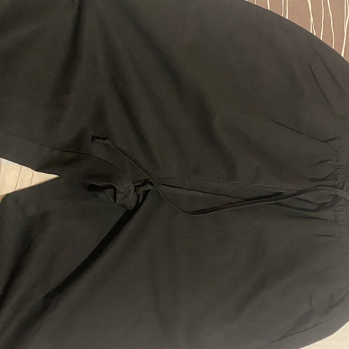 Black Wide-Leg Pants with Elastic Waist like new, size XS