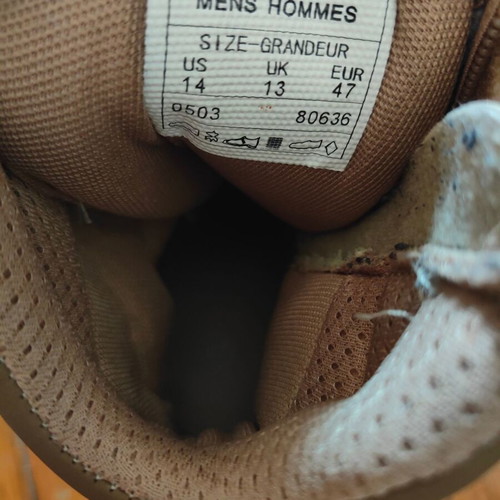 Delta Combat Boots size 47 used, beige