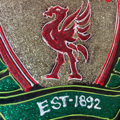 Liverpool Football Club Emblem in Frame like new, official replica