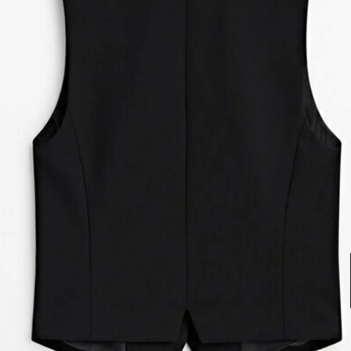 Massimo Dutti vest new, black, size Medium
