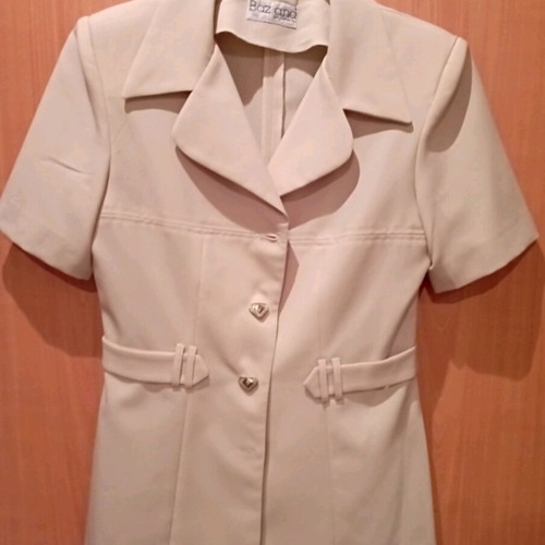 Summer set jacket and skirt beige Baziana like new