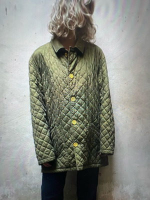 Burberry quilted jacket used, chameleon color