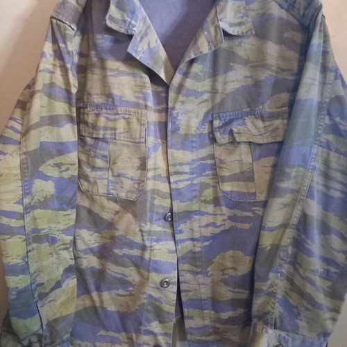 Military uniform blue polka dot, like new