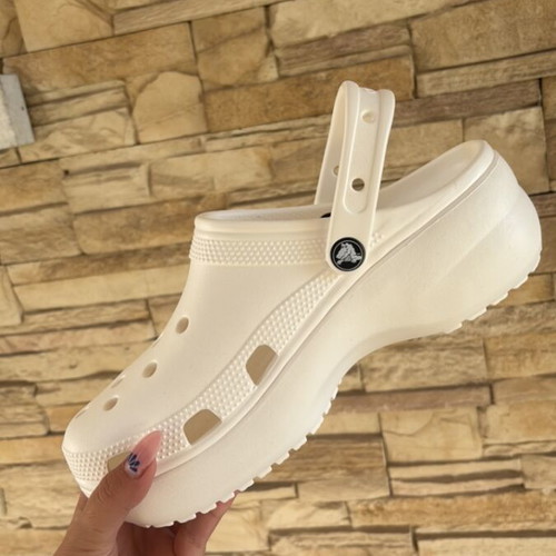 Crocs white clogs with insole, new