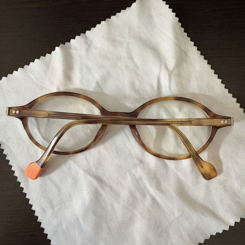 Eyeglass frames used, brown, for myopia