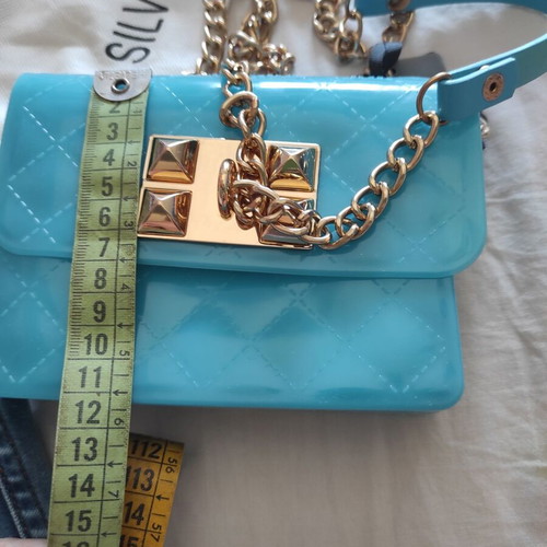Silvian Heach Shoulder Bag new, turquoise, chain strap
