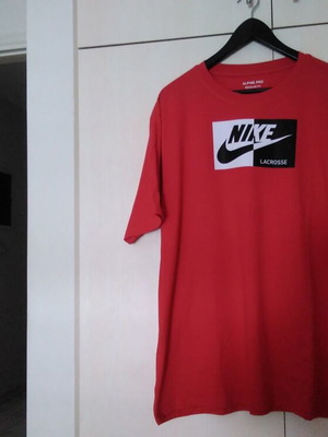 Μπλούζα Nike Lacrosse unisex καλοκαιρινή XL κόκκινη σαν καινούργια